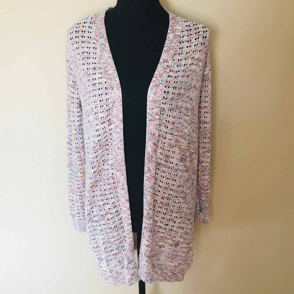 NWT Rainbow Knit Cardigan Sweater Size S - Picture 1 of 12